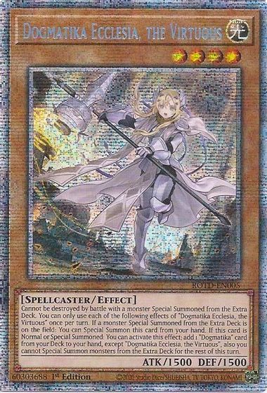 Dogmatika Ecclesia, the Virtuous - ROTD-EN005 - Starlight Rare - 1st Edition available at 401 Games Canada