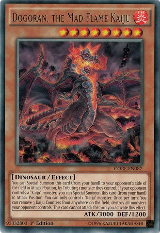 Dogoran, the Mad Flame Kaiju - CORE-EN087 - Rare - 1st Edition available at 401 Games Canada