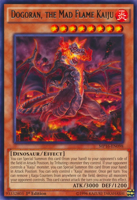 Dogoran, the Mad Flame Kaiju - MP16-EN098 - Rare - 1st Edition available at 401 Games Canada