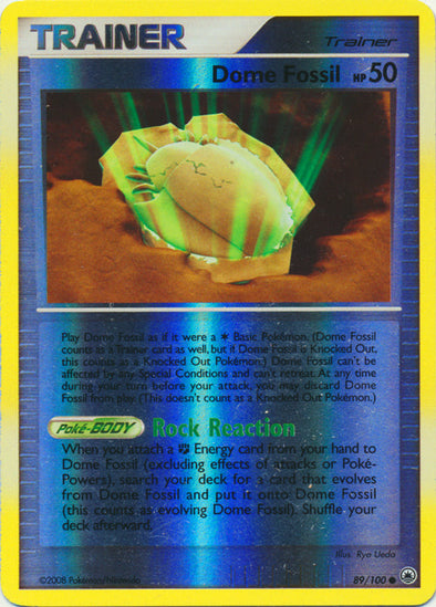 Dome Fossil - 89/100 - Common - Reverse Holo available at 401 Games Canada