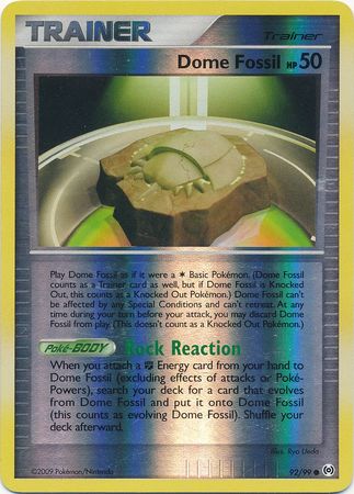 Dome Fossil - 92/99 - Common - Reverse Holo available at 401 Games Canada