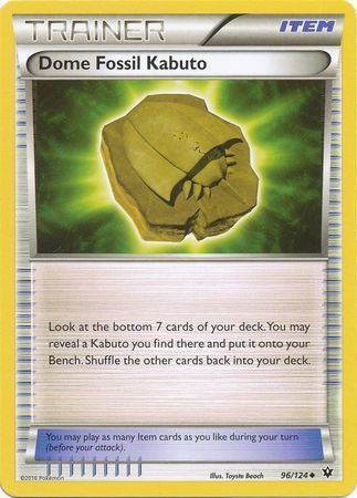 Dome Fossil Kabuto - 96/124 - Uncommon available at 401 Games Canada