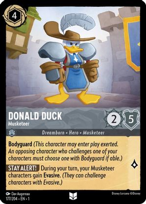 Donald Duck (Musketeer) - 177/204 - Uncommon available at 401 Games Canada