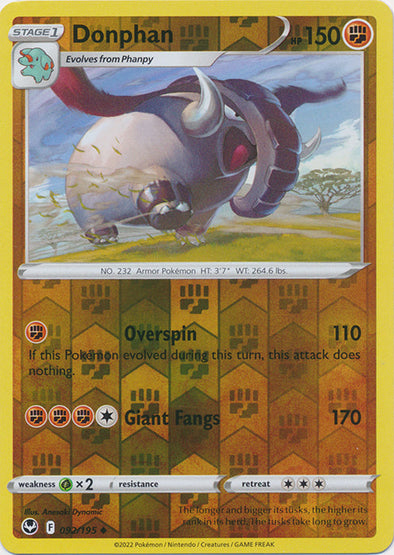 Donphan - 092/195 - Uncommon - Reverse Holo available at 401 Games Canada