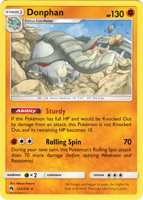Donphan - 112/214 - Rare available at 401 Games Canada