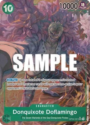 Donquixote Doflamingo (Alternate Art) - OP04-031 - Super Rare available at 401 Games Canada