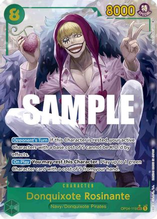 Donquixote Rosinante (Alternate Art) - OP04-119 - Secret Rare available at 401 Games Canada