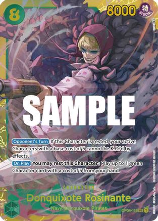 Donquixote Rosinante - OP04-119 - Secret Rare available at 401 Games Canada