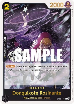 Donquixote Rosinante (Store Championship Participation Pack) - OP02-108 - Promo available at 401 Games Canada