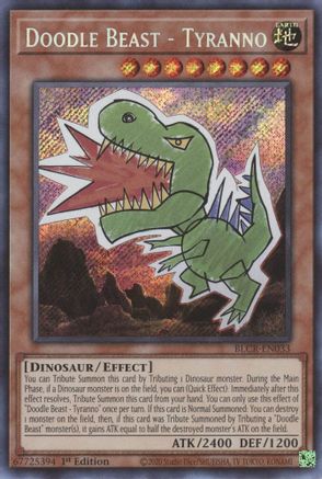 Doodle Beast - Tyranno - BLCR-EN033 - Secret Rare - 1st Edition available at 401 Games Canada