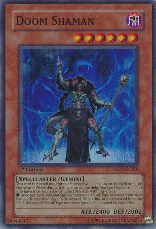 Doom Shaman - TAEV-EN025 - Super Rare - 1st Edition available at 401 Games Canada