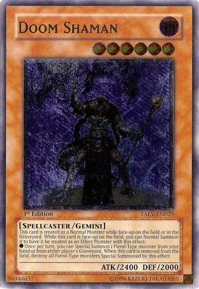 Doom Shaman - TAEV-EN025 - Ultimate Rare - 1st Edition available at 401 Games Canada