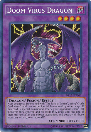 Doom Virus Dragon - DRL2-EN003 - Secret Rare - 1st Edition available at 401 Games Canada