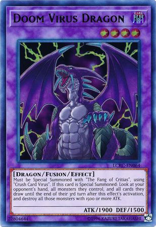 Doom Virus Dragon - LCKC-EN064 - Ultra Rare - Unlimited available at 401 Games Canada