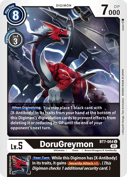 DoruGreymon - BT7-064 - Uncommon available at 401 Games Canada