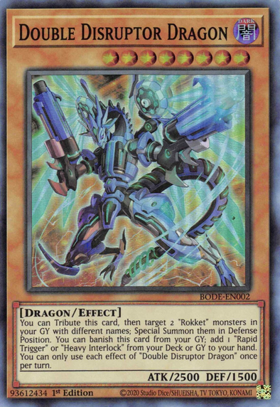 Double Disruptor Dragon - BODE-EN002 - Super Rare - 1st Edition available at 401 Games Canada