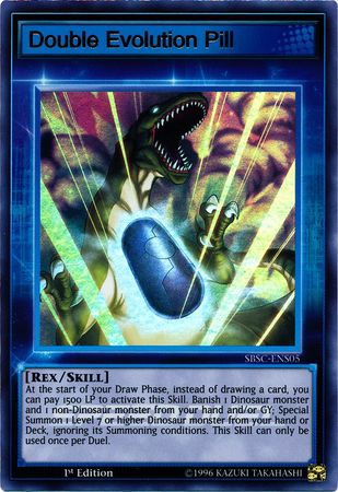 Double Evolution Pill (Skill Card) - SBSC-ENS05 - Ultra Rare - 1st Edition available at 401 Games Canada