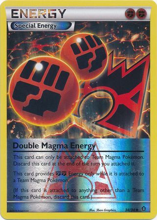 Double Magma Energy - 34/34 - Uncommon - Reverse Holo available at 401 Games Canada