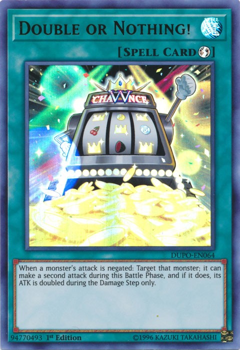 Double or Nothing! - DUPO-EN064 - Ultra Rare - 1st Edition available at 401 Games Canada