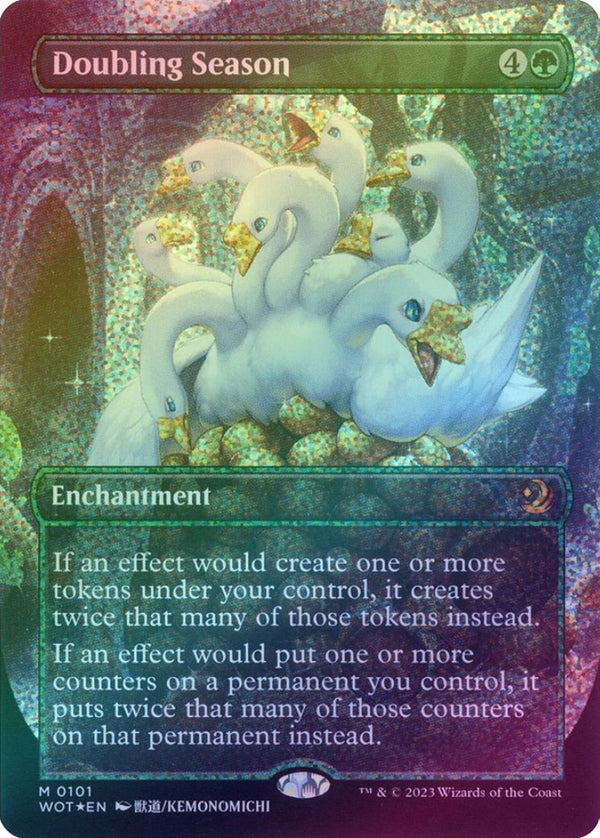 Doubling Season - Borderless Anime (Confetti Foil) (WOT)
