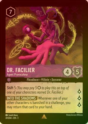 Dr. Facilier (Agent Provocateur) - 37/204 - Rare (Foil) available at 401 Games Canada