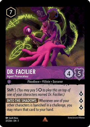 Dr. Facilier (Agent Provocateur) - 37/204 - Rare available at 401 Games Canada