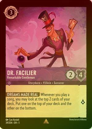 Dr. Facilier (Remarkable Gentleman) - 39/204 - Rare (Foil) available at 401 Games Canada