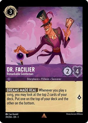 Dr. Facilier (Remarkable Gentleman) - 39/204 - Rare available at 401 Games Canada