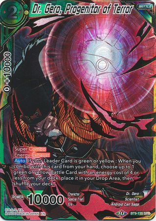 Dr. Gero, Progenitor of Terror - BT9-115 - Special Rare (SPR) available at 401 Games Canada