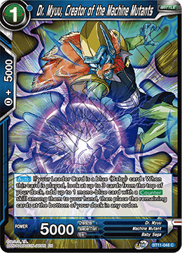 Dr. Myuu, Creator of the Machine Mutants - BT11-048 - Common available at 401 Games Canada