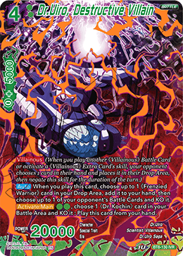 Dr.Urio, Destructive Villain - BT8-130 - Ignoble Villain Rare available at 401 Games Canada