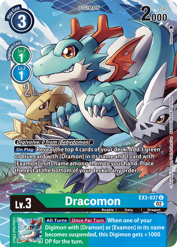 Dracomon (Alternate Art) - EX3-037 - Uncommon available at 401 Games Canada