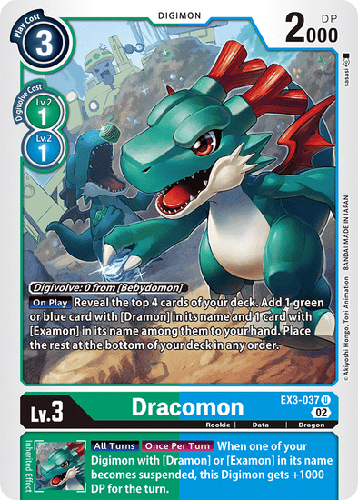 Dracomon - EX3-037 - Uncommon available at 401 Games Canada