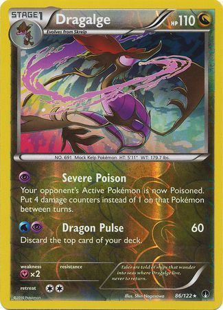 Dragalge - 86/122 - Holo Rare - Reverse Holo available at 401 Games Canada