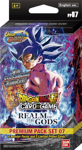 Dragon Ball Super - Realm of the Gods - Premium Pack Set 07 available at 401 Games Canada