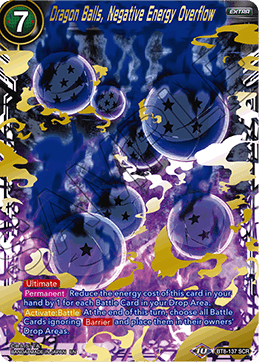 Dragon Balls, Negative Energy Overflow - BT8-137 - Secret Rare available at 401 Games Canada