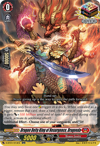 Dragon Deity King of Resurgence, Dragveda - D-BT01/013 - Over RR available at 401 Games Canada