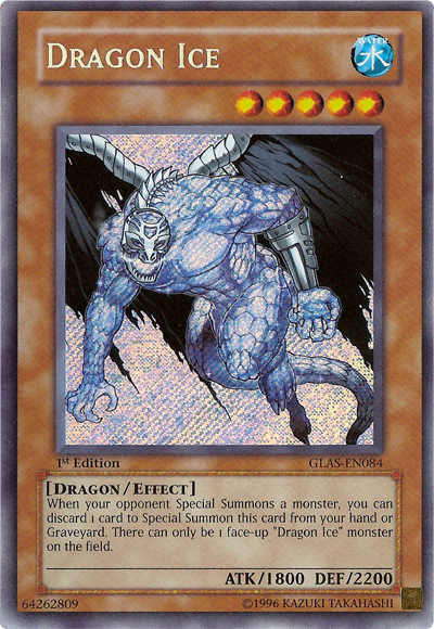Dragon Ice - GLAS-EN084 - Secret Rare - 1st Edition available at 401 Games Canada