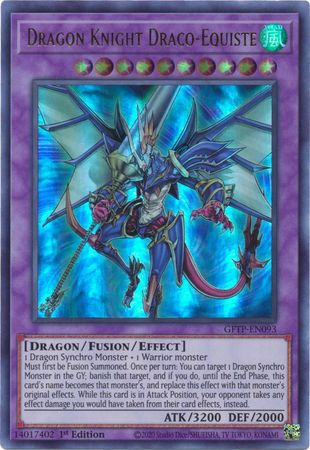 Dragon Knight Draco-Equiste - GFTP-EN093 - Ultra Rare - 1st Edition available at 401 Games Canada