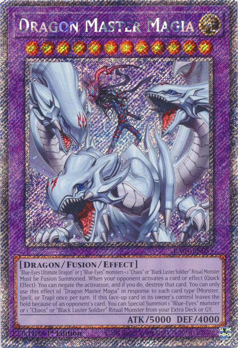 Dragon Master Magia (Platinum Secret Rare) - RA04-EN055 - Platinum Secret Rare - 1st Edition