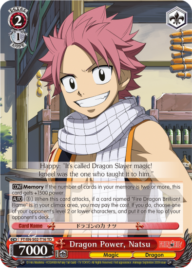 Dragon Power, Natsu - FT/EN-S02-T16 - Trial Deck available at 401 Games Canada