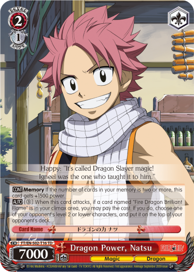 Dragon Power, Natsu - FT/EN-S02-T16 - Trial Deck available at 401 Games Canada