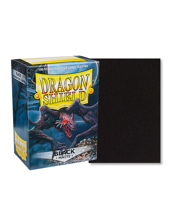 Dragon Shield - 100ct Standard Size - Black Matte available at 401 Games Canada