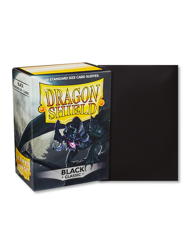Dragon Shield - 100ct Standard Size - Black available at 401 Games Canada