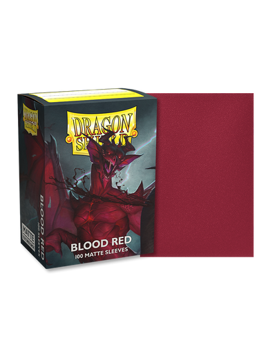 Dragon Shield - 100ct Standard Size - Blood Red Matte available at 401 Games Canada