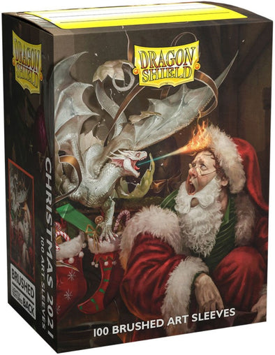 Dragon Shield - 100ct Standard Size - Brushed Art - Christmas 2021 available at 401 Games Canada