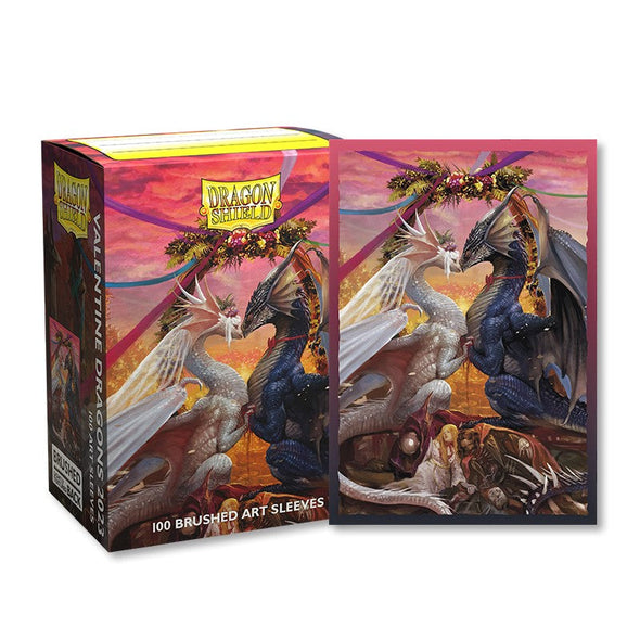 Dragon Shield - 100ct Standard Size - Brushed Art - Valentine Dragon 2023 available at 401 Games Canada