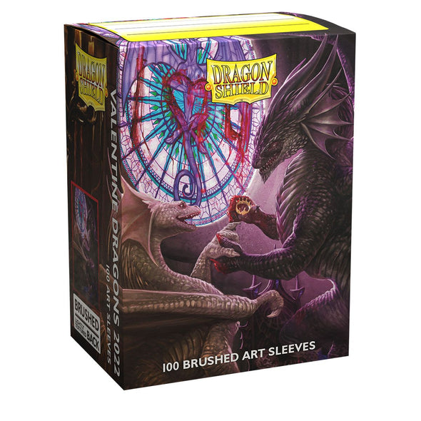 Dragon Shield - 100ct Standard Size - Brushed Art - Valentine Dragons 2022 available at 401 Games Canada