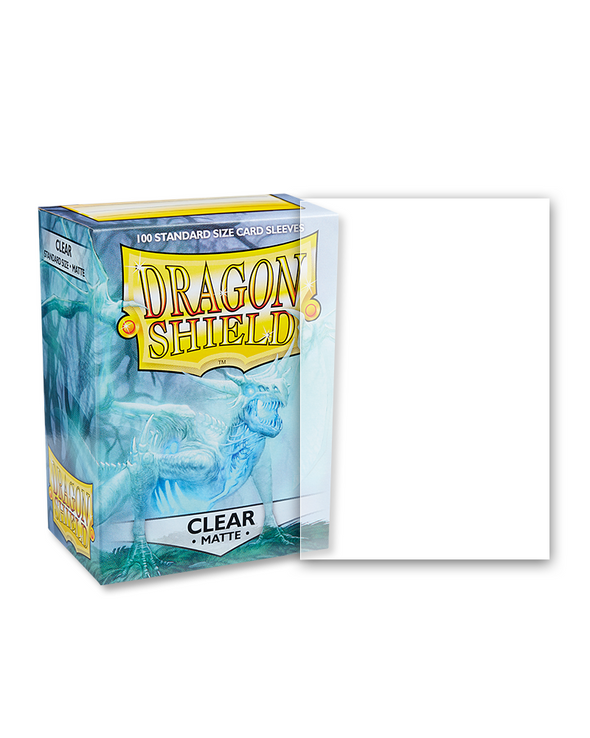 Dragon Shield - 100ct Standard Size - Clear Matte available at 401 Games Canada