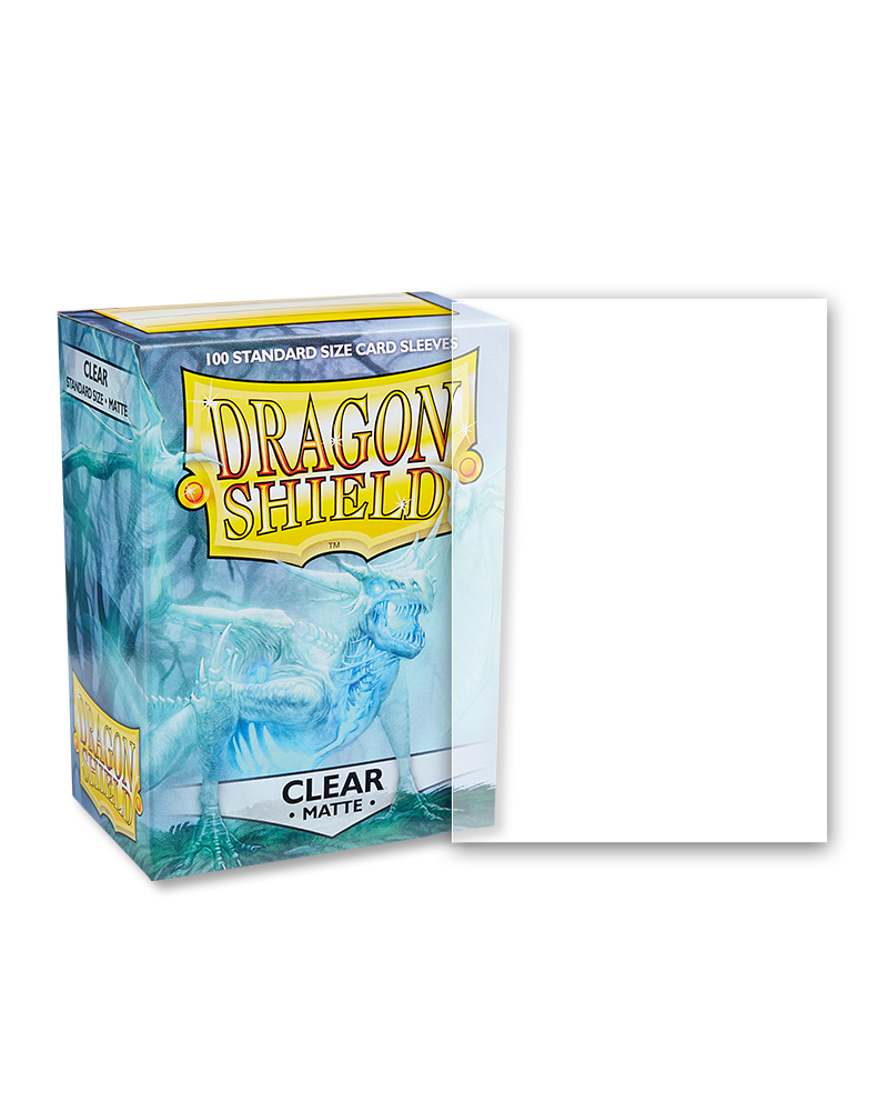  Dragon Shield 100 Standard Size Clear Resealable Sleeves (5  Packs) : Toys & Games